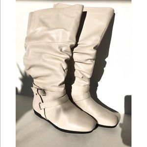🤍 ARYA WHITE KNEE HIGH BOOTS 🤍